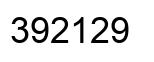 Número 392129 imagen negro