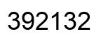Number 392132 black image