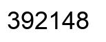 Number 392148 black image