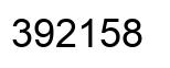 Número 392158 imagen negro