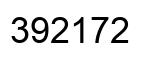 Number 392172 black image