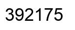 Number 392175 black image