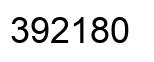 Number 392180 black image