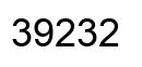 Number 39232 black image