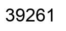 Number 39261 black image