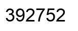 Number 392752 black image