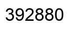 Número 392880 imagen negro