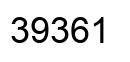 Number 39361 black image