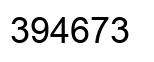 Número 394673 imagen negro