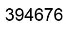 Número 394676 imagen negro