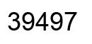 Número 39497 imagen negro