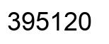 Number 395120 black image
