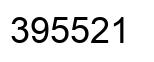 Number 395521 black image
