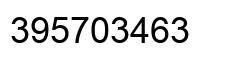 Number 395703463 black image