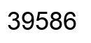 Number 39586 black image
