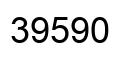Number 39590 black image