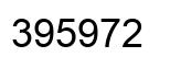 Number 395972 black image