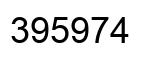 Number 395974 black image