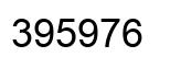 Number 395976 black image