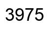 Number 3975 black image