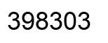 Number 398303 black image