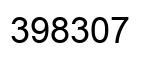 Number 398307 black image