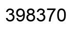 Number 398370 black image