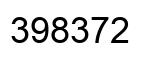 Number 398372 black image
