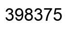 Number 398375 black image