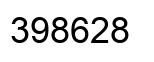 Number 398628 black image