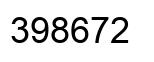 Number 398672 black image