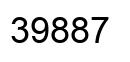 Number 39887 black image