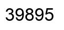 Número 39895 imagen negro