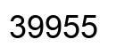 Número 39955 imagen negro