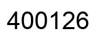 Número 400126 imagen negro