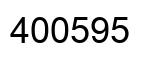 Number 400595 black image