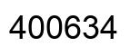 Number 400634 black image