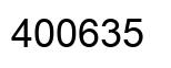 Number 400635 black image