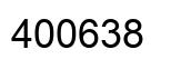 Number 400638 black image