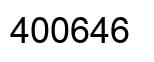 Number 400646 black image
