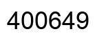 Number 400649 black image