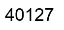 Number 40127 black image