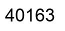 Number 40163 black image