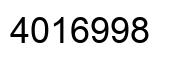 Number 4016998 black image