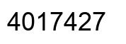 Número 4017427 imagen negro
