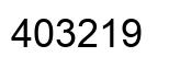Number 403219 black image