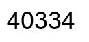 Número 40334 imagen negro