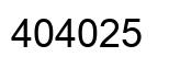 Número 404025 imagen negro