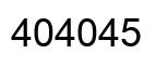 Number 404045 black image