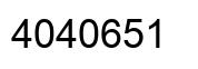 Number 4040651 black image